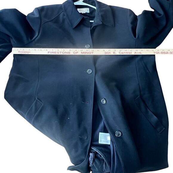 Talbots size 18 women’s long coat with removable liner, black - Picture 3 of 12